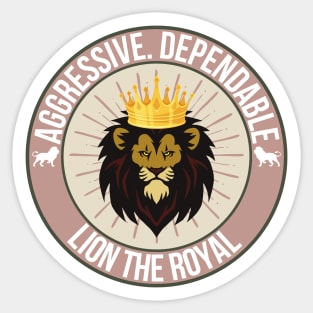 Lion The Royal Sticker